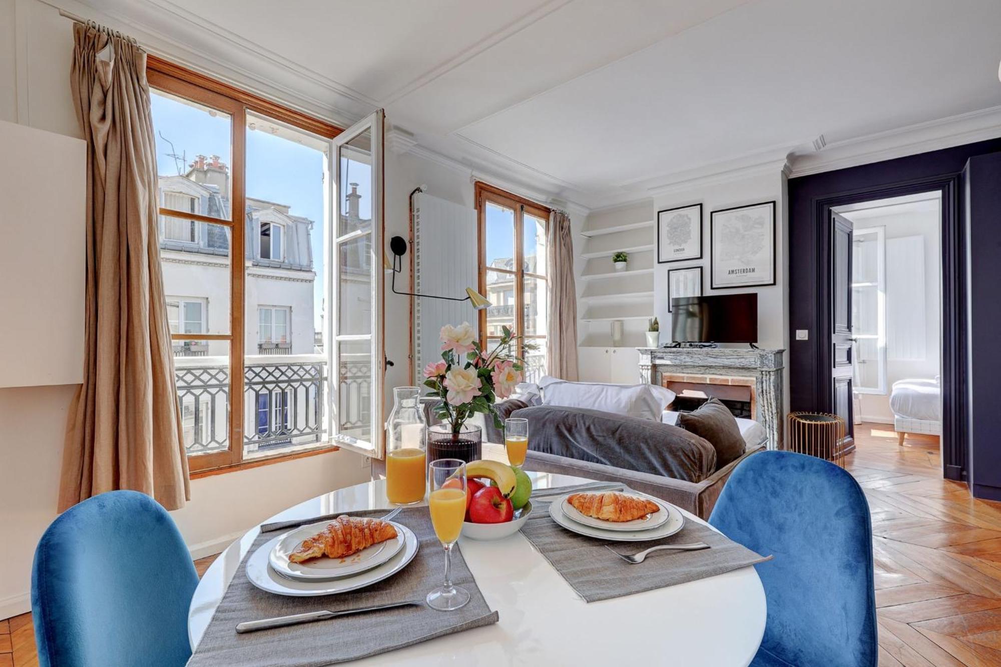 Marais - 1Br Appartement Parijs Buitenkant foto
